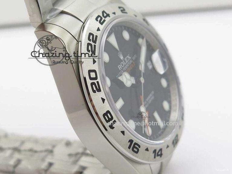 Edition Noob 42mm Explorer Dial A23J Bracelet 216570 SS II Black on Best 0129